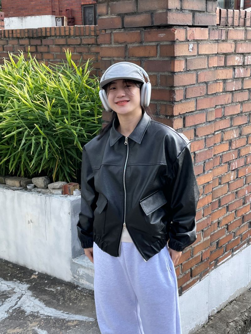 Fabulous two way leather jacket