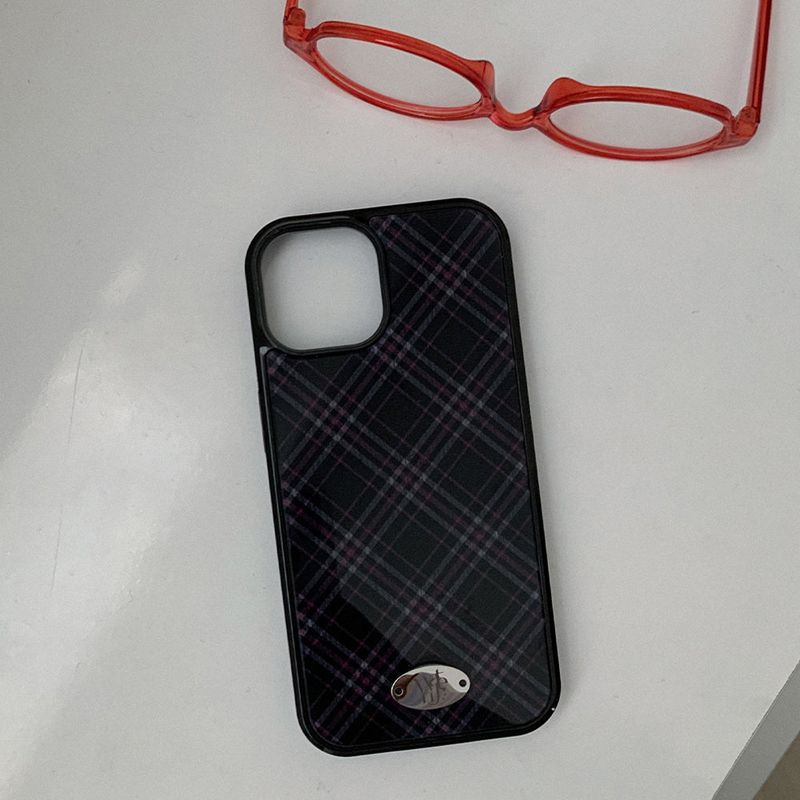 [MADE] classic check bumper case (black)