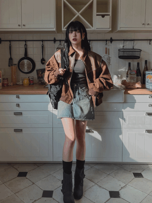 ULAN(ユレン)の「カリヴィンテージウォッシュアウトミニスカート(スカート)」