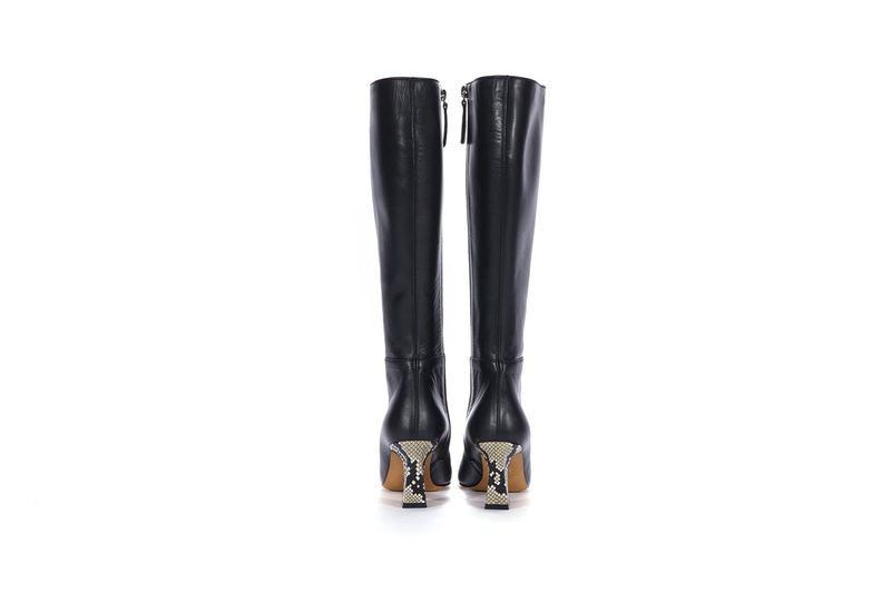 Square Long Boots_Black