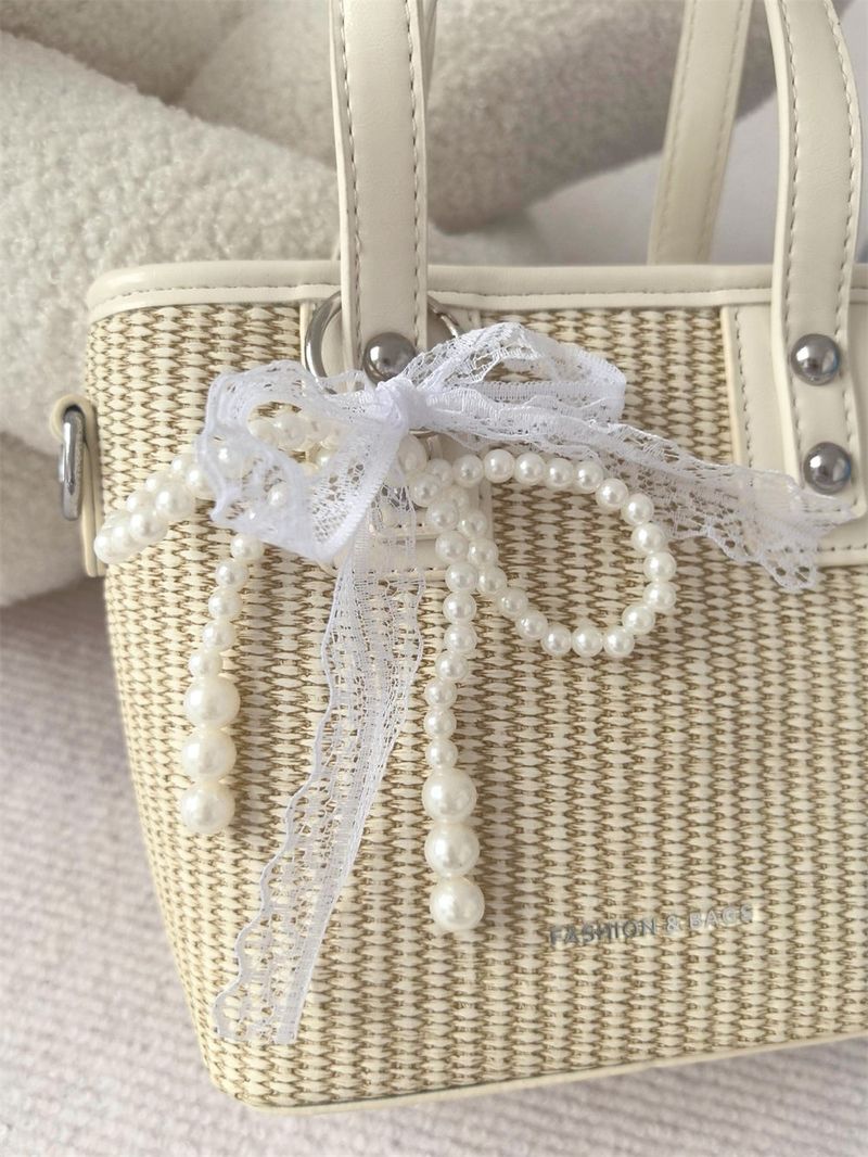 Vacation Straw Rattan Beach Holiday Bucket Bag