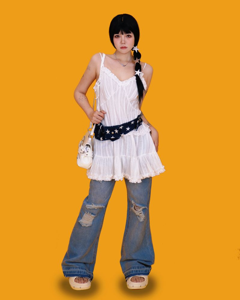 star point pocket belt (3color)