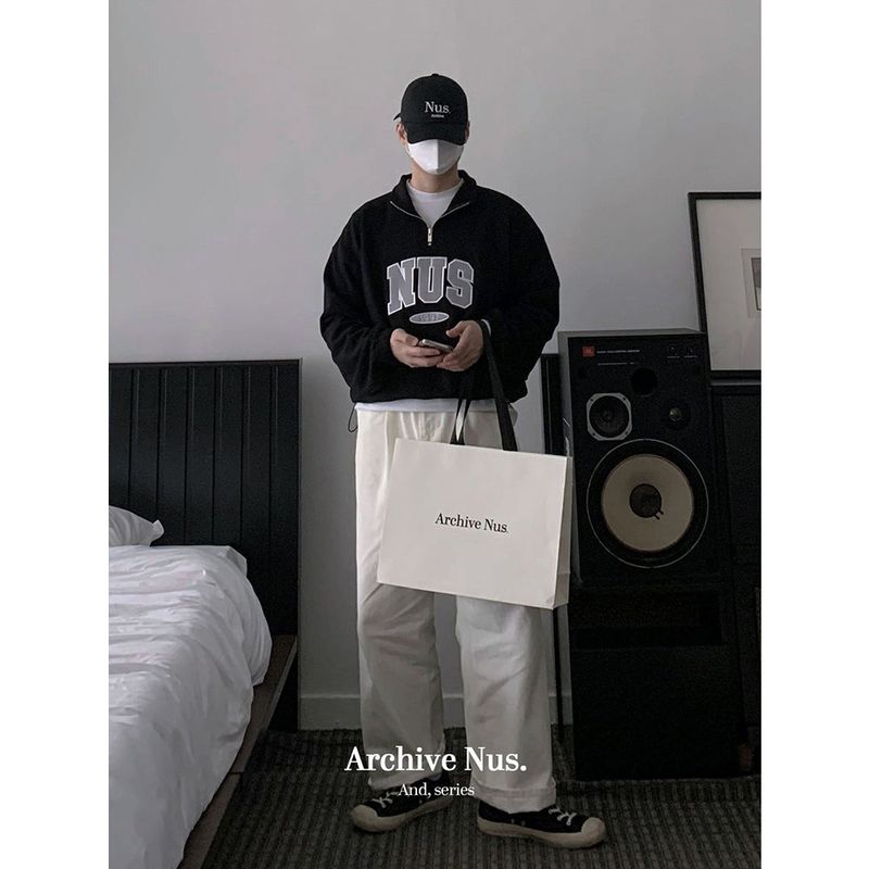 Huke x Nus. half zip-up
