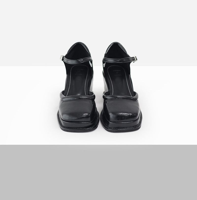 Belleen Flat Mary Jane Chunky Heel