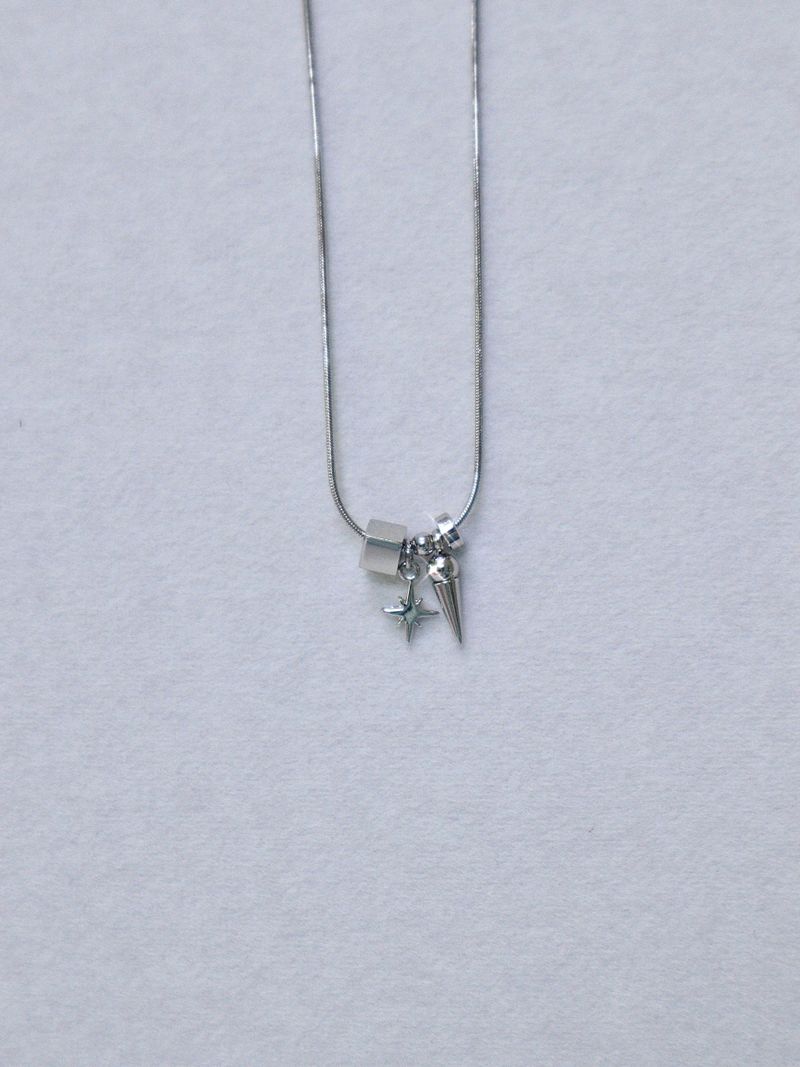 new square twinkle necklace