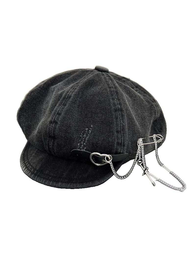 Evia Chain Newsboy Cap