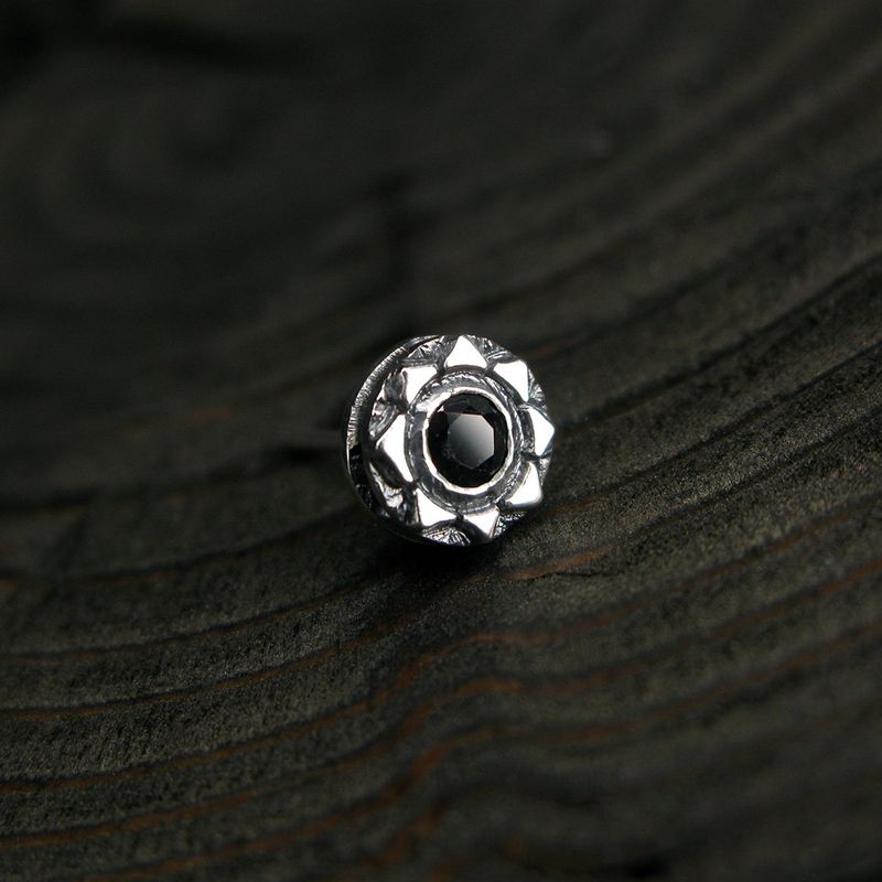 Sunlight-S1 Gemstone silver stud earring