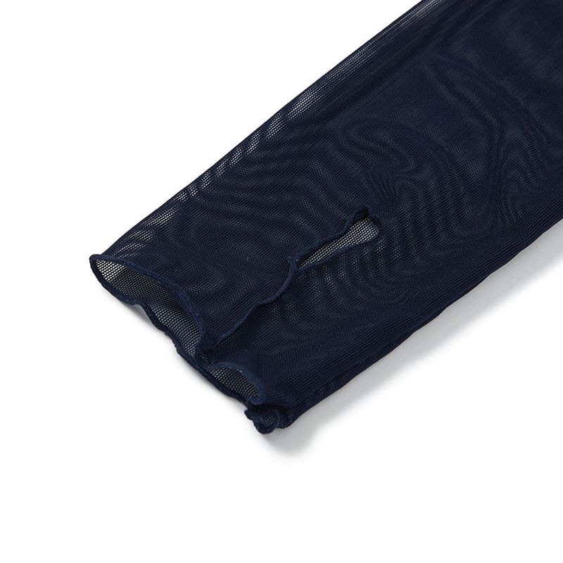 レイヤードシースルートップス / Layered See-through Top [NAVY]