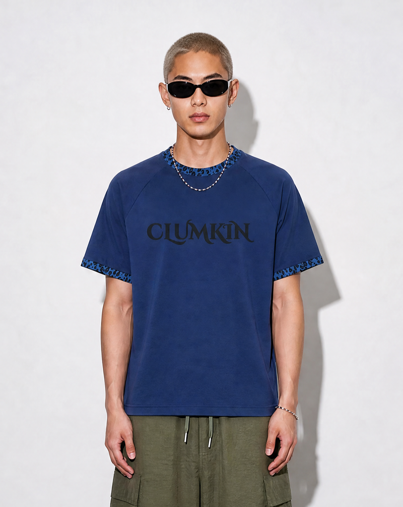 レオパードリンガーTシャツ(NAVY/BLUE) [MEN]