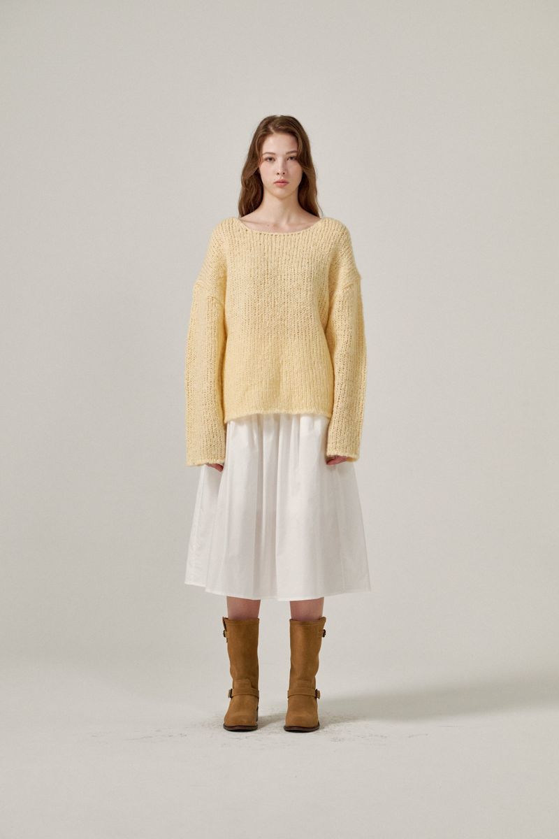 Mohair knit (Yellow)