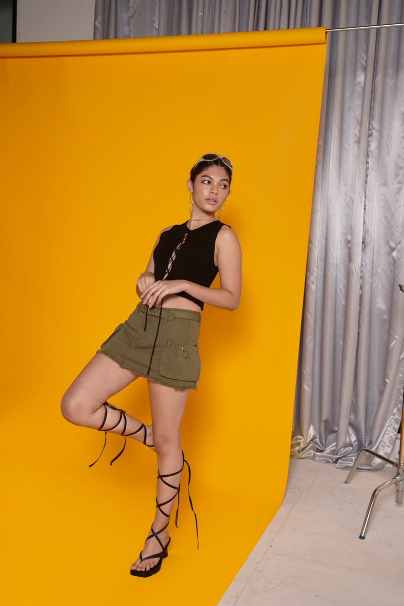 CARGO MINI SKIRT