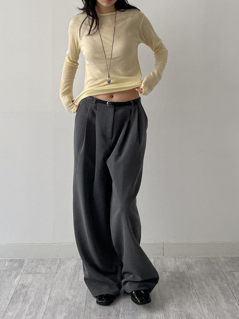 INCHANT ME(インチャントミー)の「Tencel Slim See-through T-shirt(Tops)」