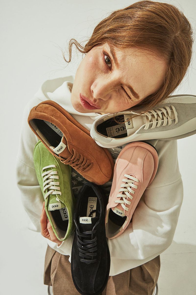 SANDY SUEDE SNEAKERS_5COLORS