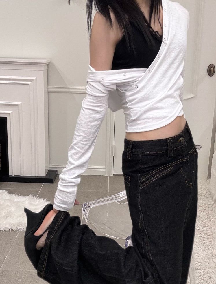 Melted bootcut denim