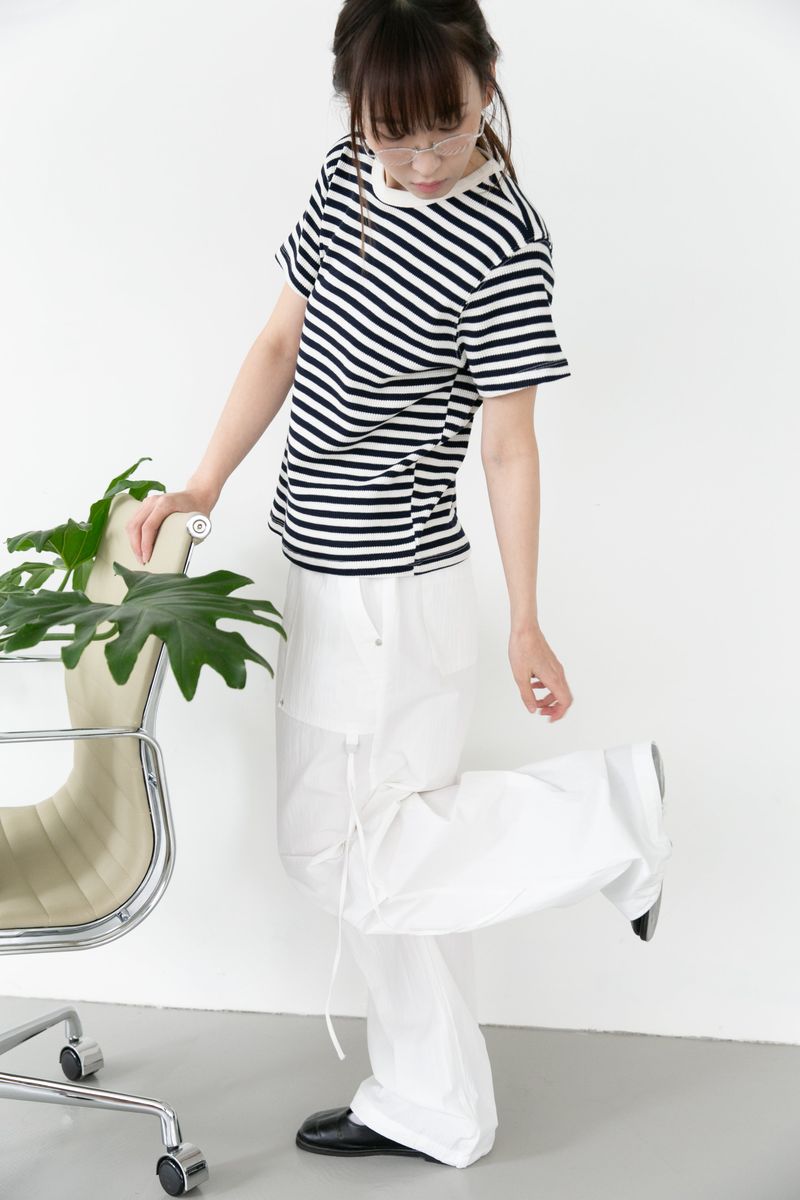 D-ring tuck banding pants(2colors)