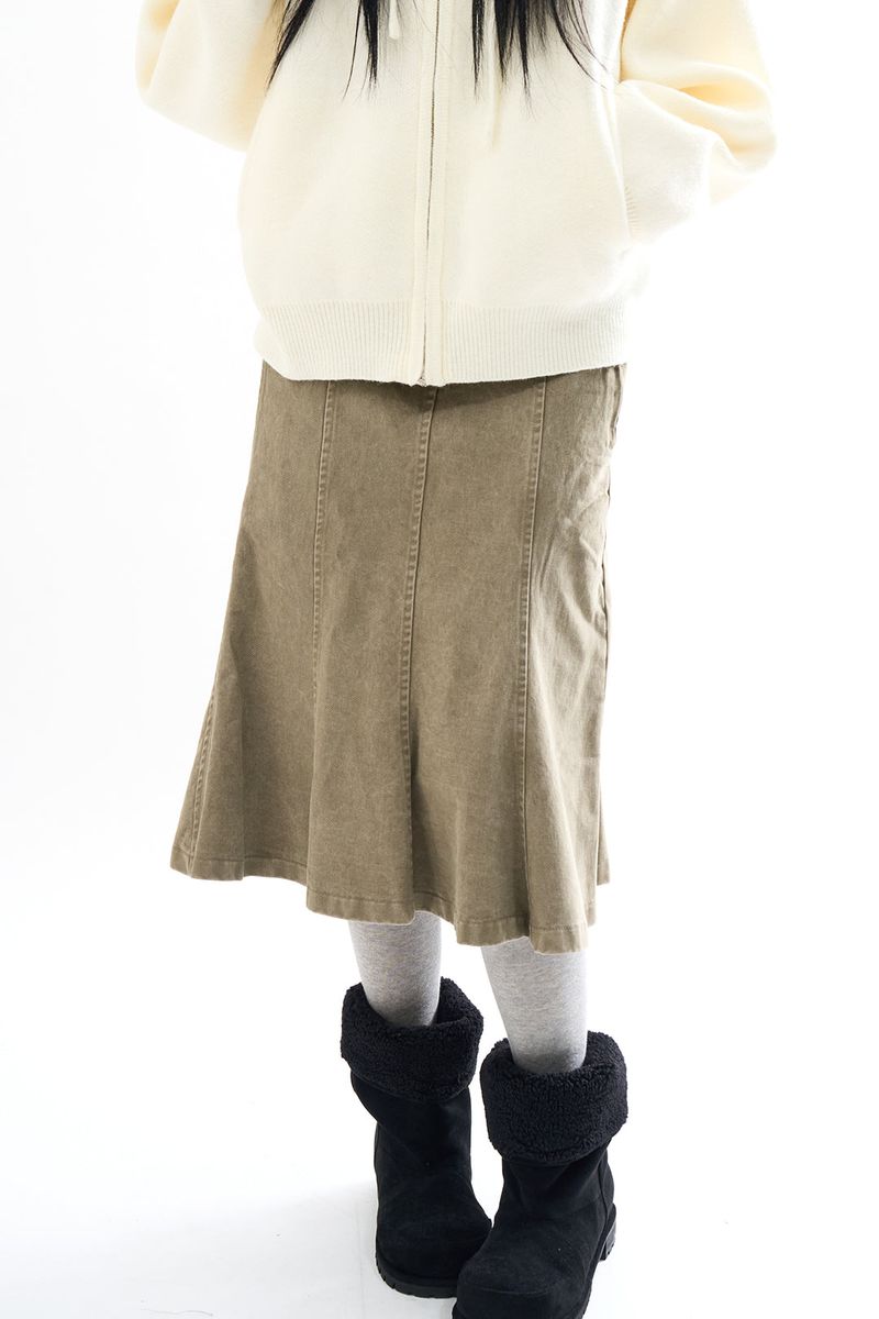Raucohouse（ラウコハウス）の「Moss garment washed skirt（Skirts）」