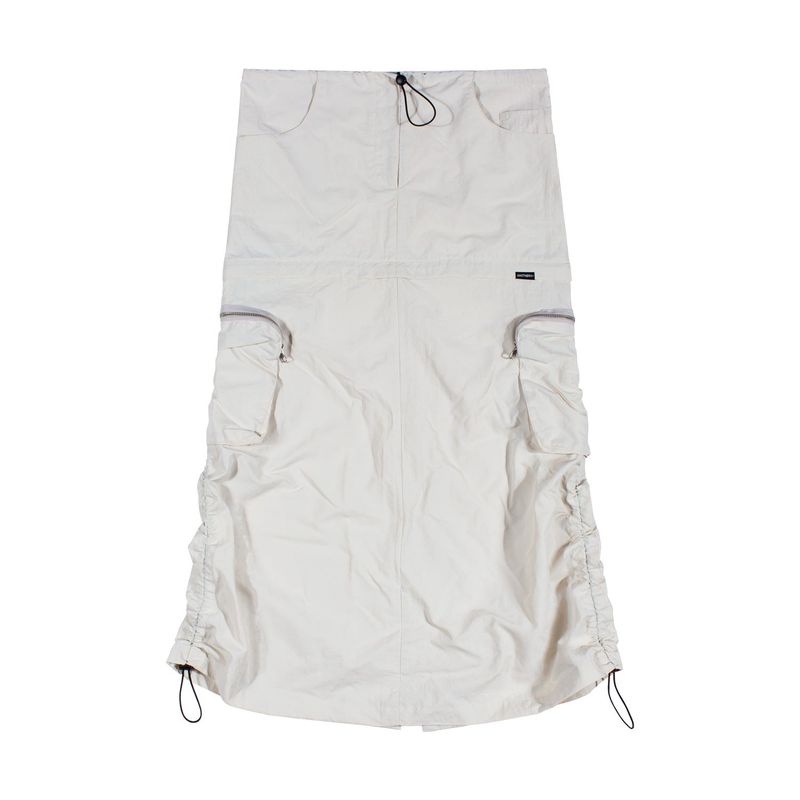 CARGO STRING ZIP-UP SKIRT [Ivory]