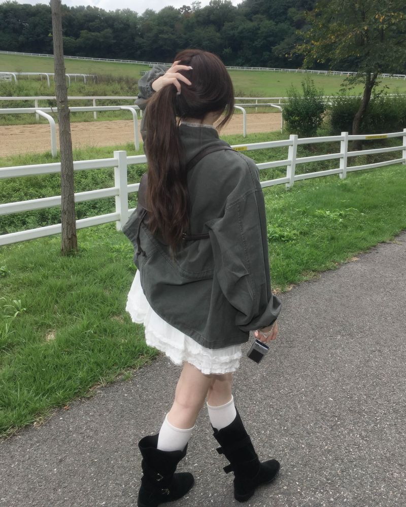 Washing short pigment jacket