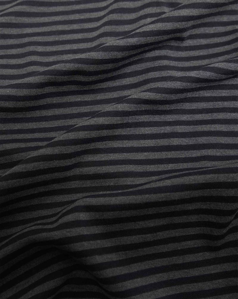 Polo long sleeve Stripe Charcoal