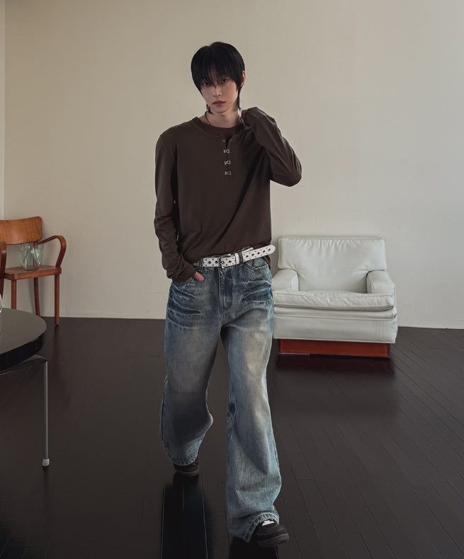 Cardis Laser Flare Denim Pants