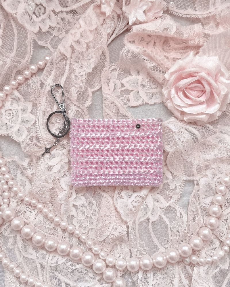 button card wallet (baby pink)
