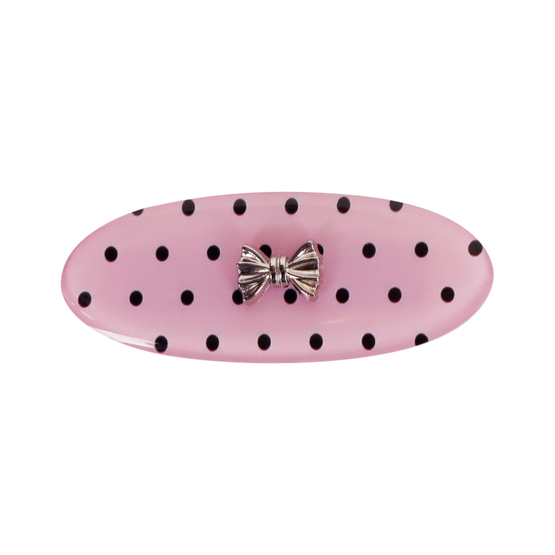 [2EA 1SET] POLKA DOT RIBBON HAIRPIN