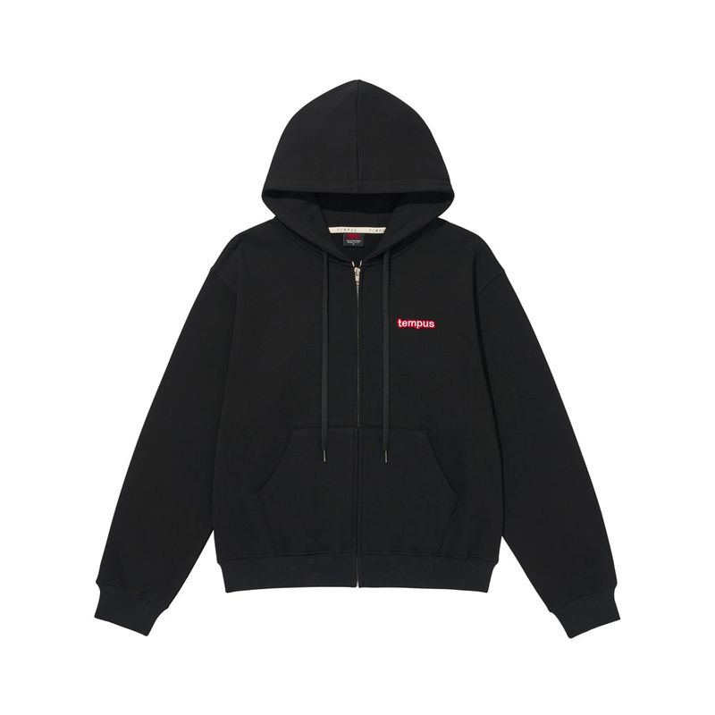 TEMPUSSTUDIO（テンプススタジオ）の「TEMPUS PATCH STANDARD HOOD ZIP-UP [BLACK]（Tops）」
