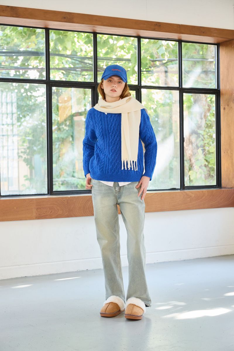 JUICY ROUND KNIT / BLUE