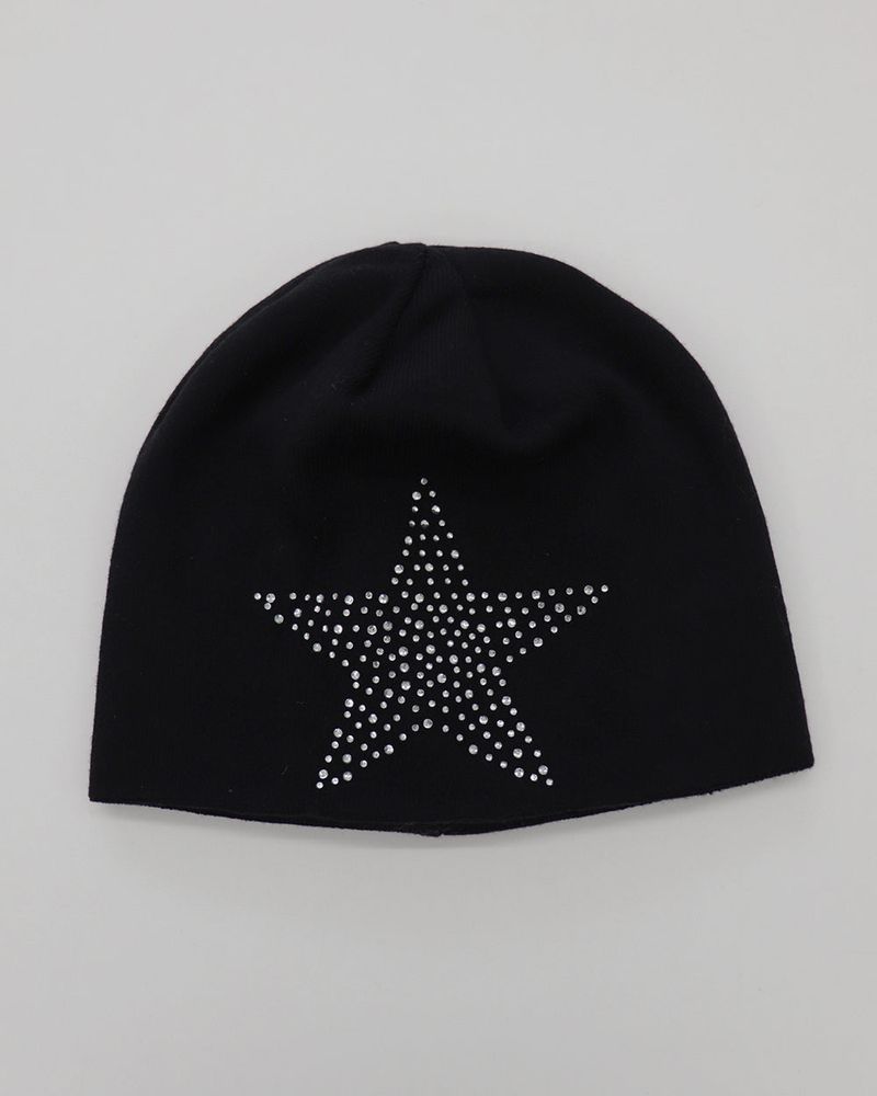 Hokol Y2K Star Cubic Point Ribbed Beanie Hat