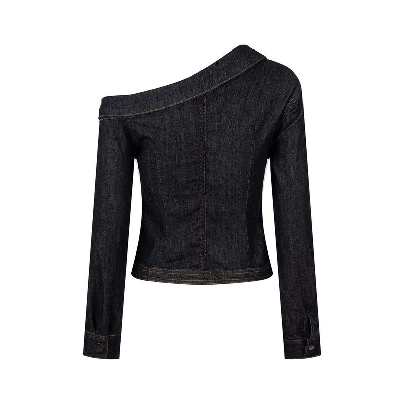 Elodie Asymmetric Denim Jacket