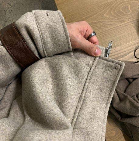 Harrington Overfit Wool Collar Jacket