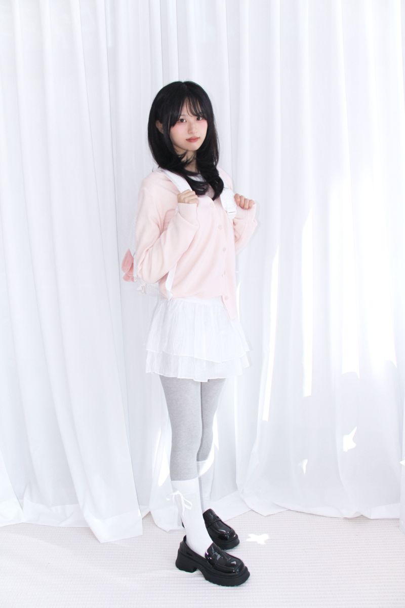 Dot Frill Backpack Kitchen Stripe Daily Bobusang Bag
