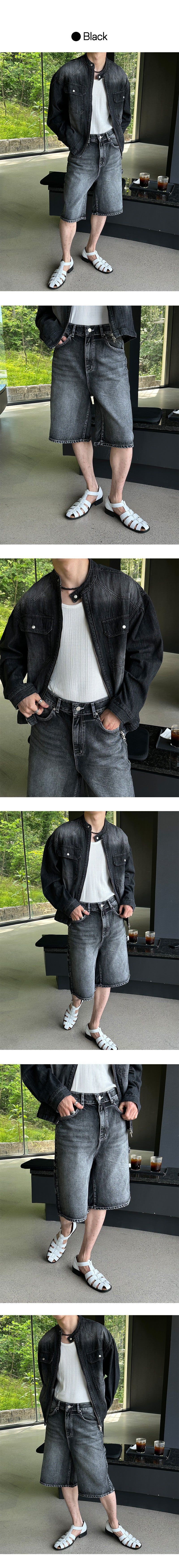 [S/S] Cool denim biker jacket (3color)