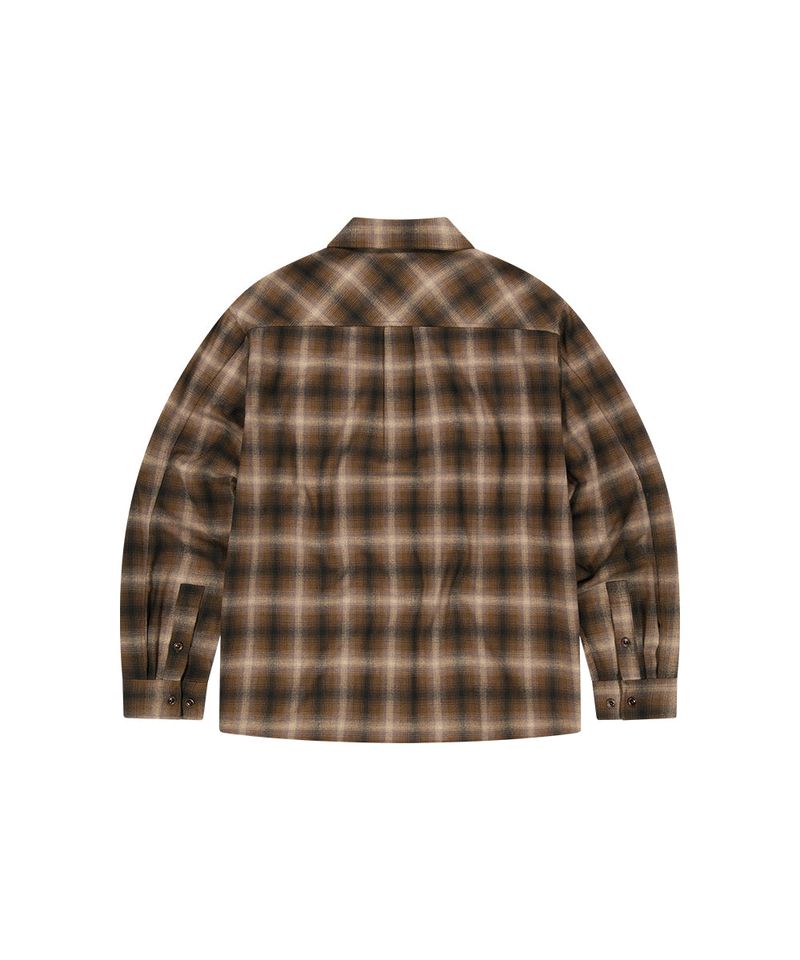 FLANNEL CHECK SHIRT_BROWN