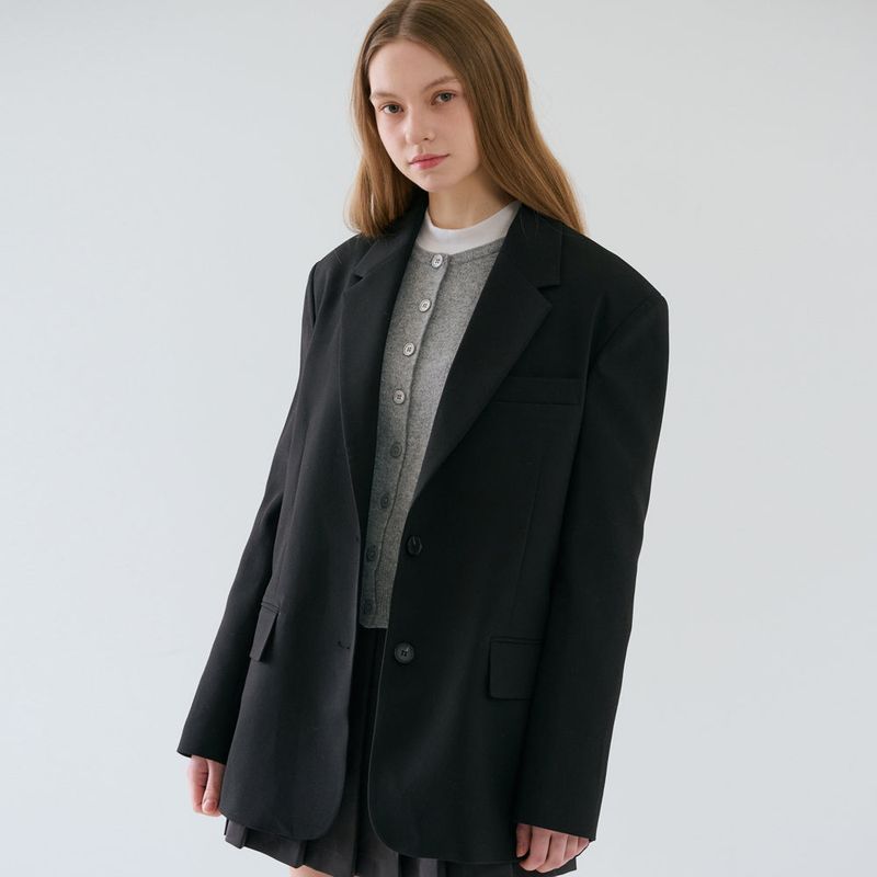 Over-sized Tailored Jacket_Black