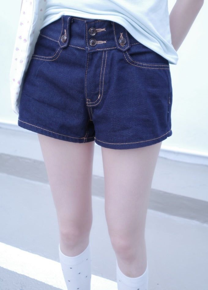 myorang（ミョラン）の「ハミングデニムショートパンツ（Pants）」