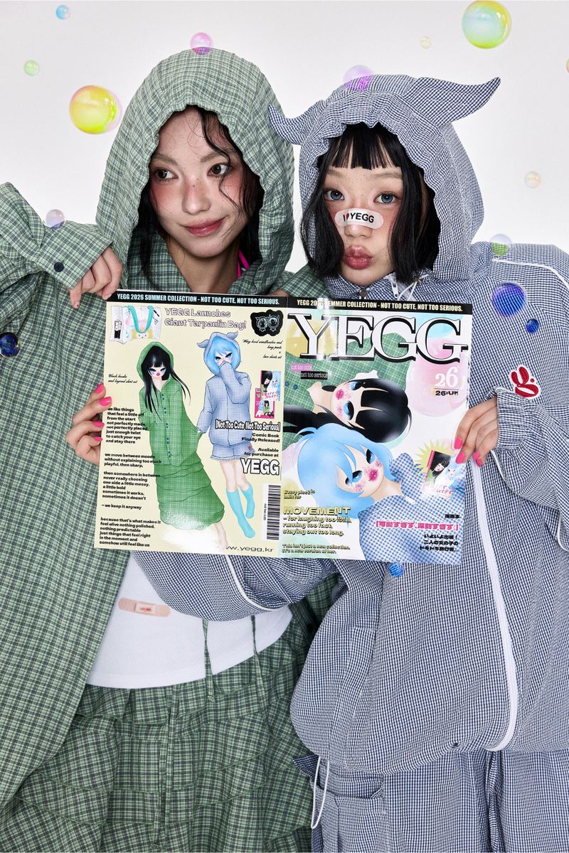 チェックフーディシャツ Green
