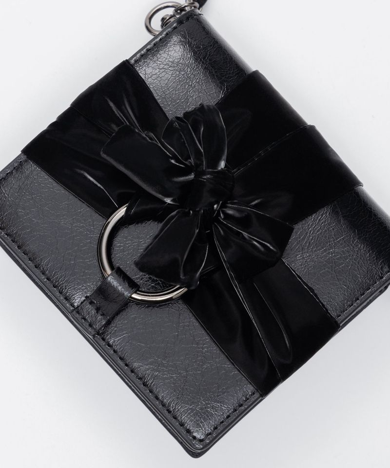 Knotted Wallet Bag (Real Leather-BK)