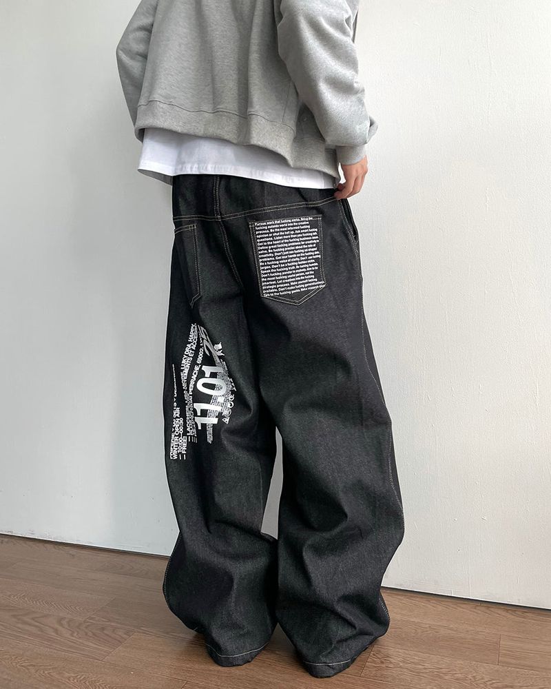 IDF（アイディーエフ）の「Leon Lettering Denim Pants（Pants）」