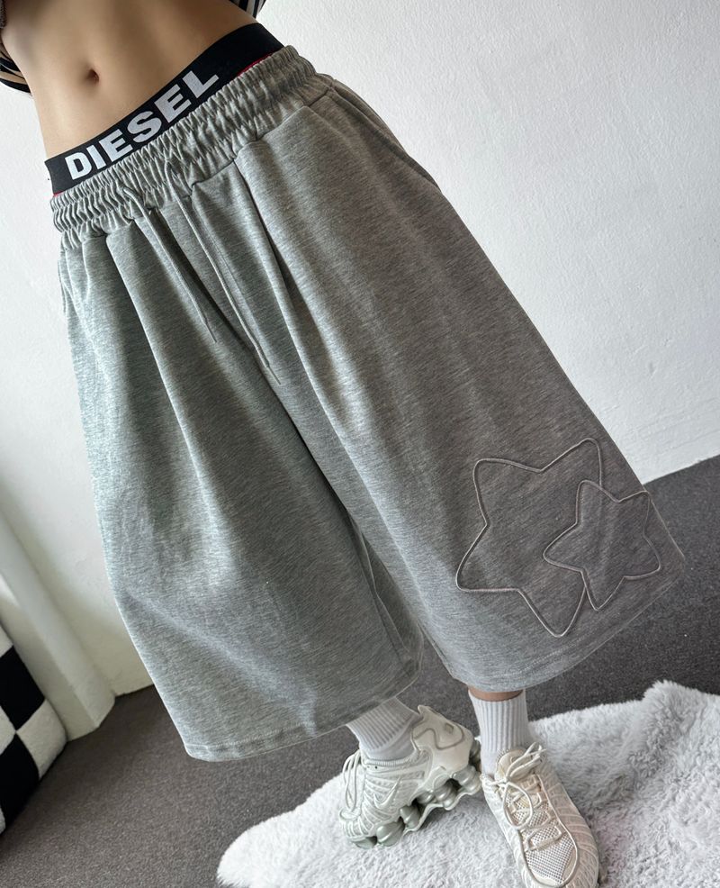 Reistar Tattoo Graphic Patch Balloon Bermuda Shorts 4color