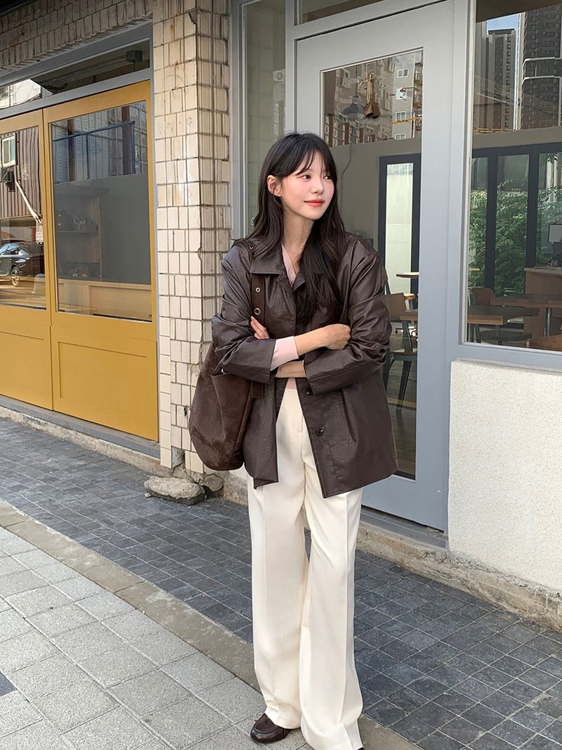 [MADE] Blending leather jacket