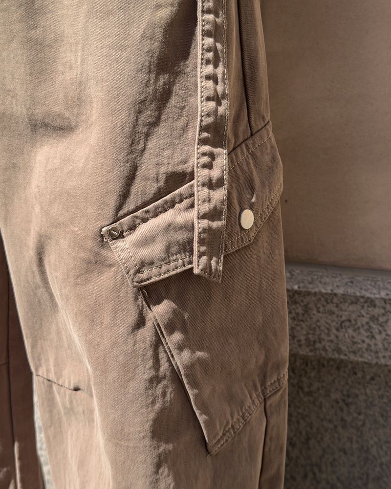 Rawden strap wide cargo pants
