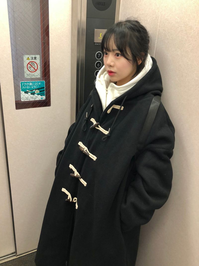 (quilted beam) Cambio hood duffle coat
