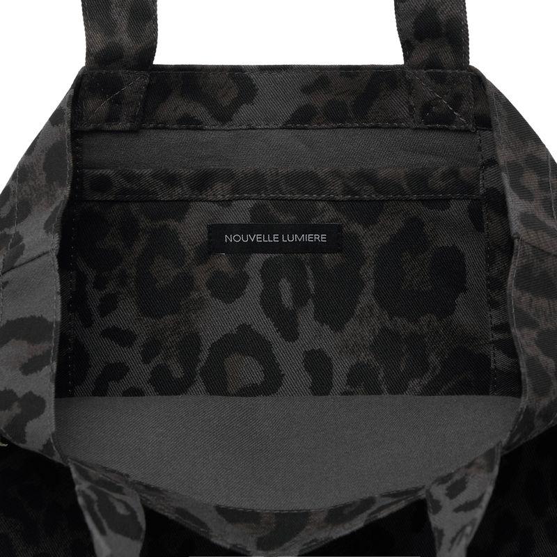 Casa Eco Bag Charcoal Leopard
