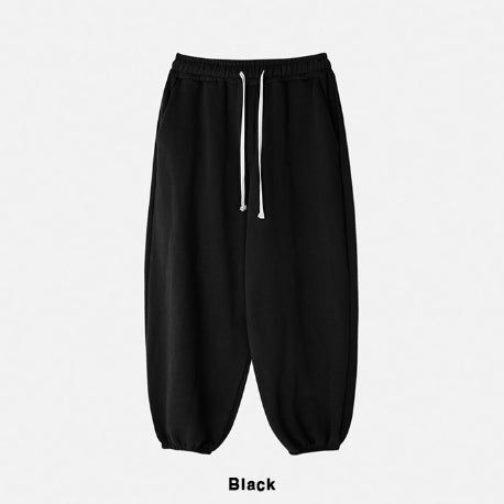 Dion sheepskin wide jogger pants