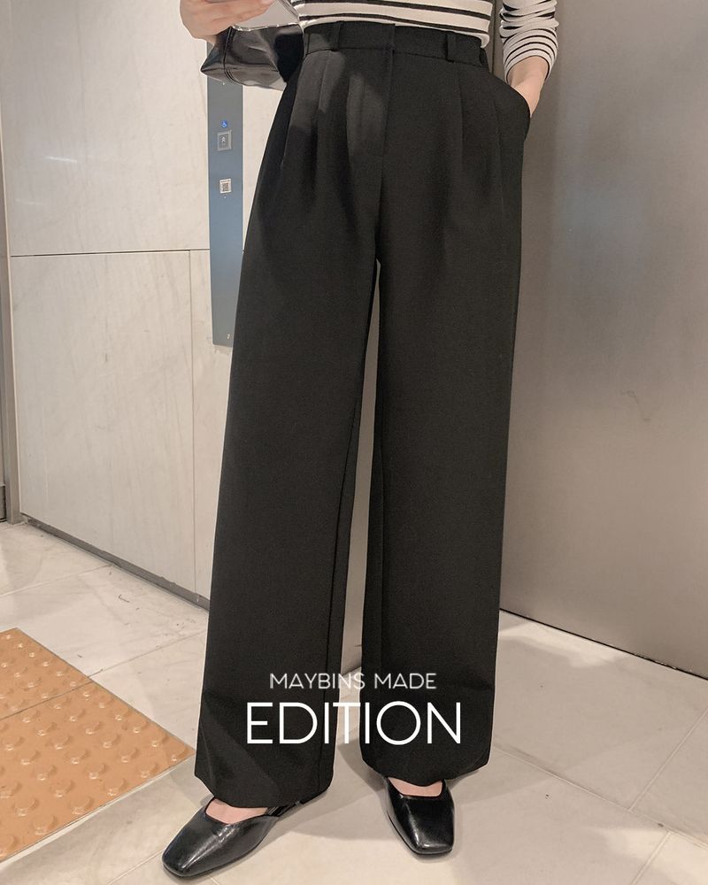 【MADE】Pintuck wide slacks