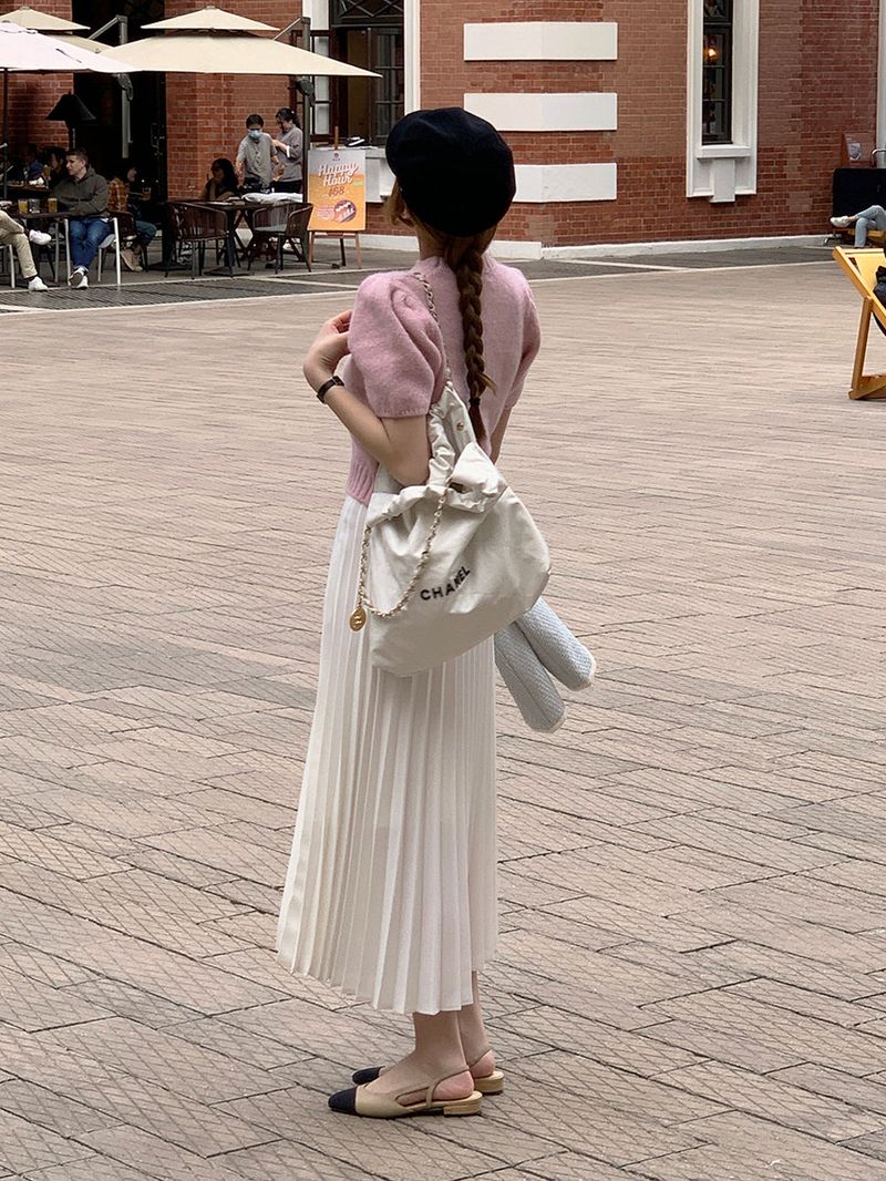 [MADE] LOVE MORE PINTUCK LONG SKIRT
