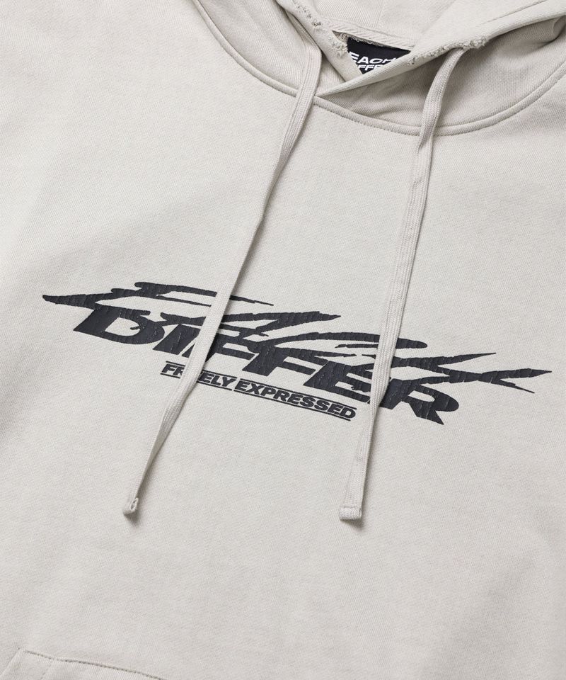 GRAFFITI CRACK HOODIE_BEIGE GRAY