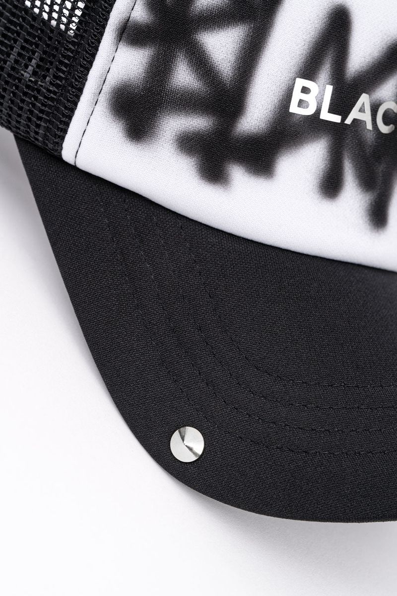BBD Graffiti Metal Logo Trucker Mesh Cap (Black)