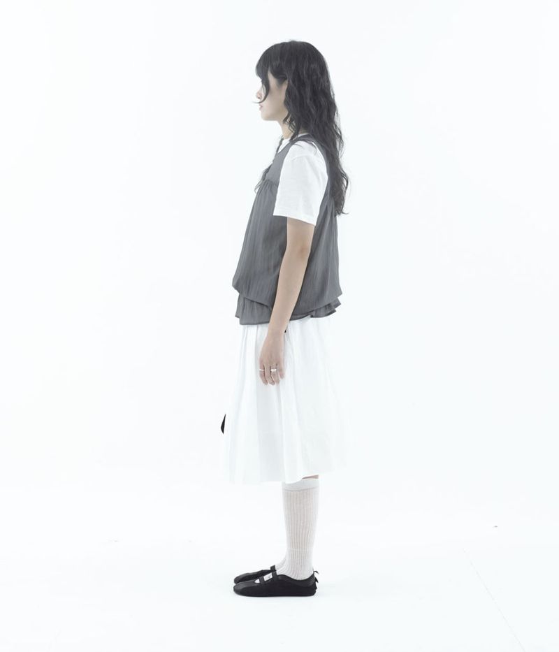 [fiebre] sheer 2way sleeveless top 